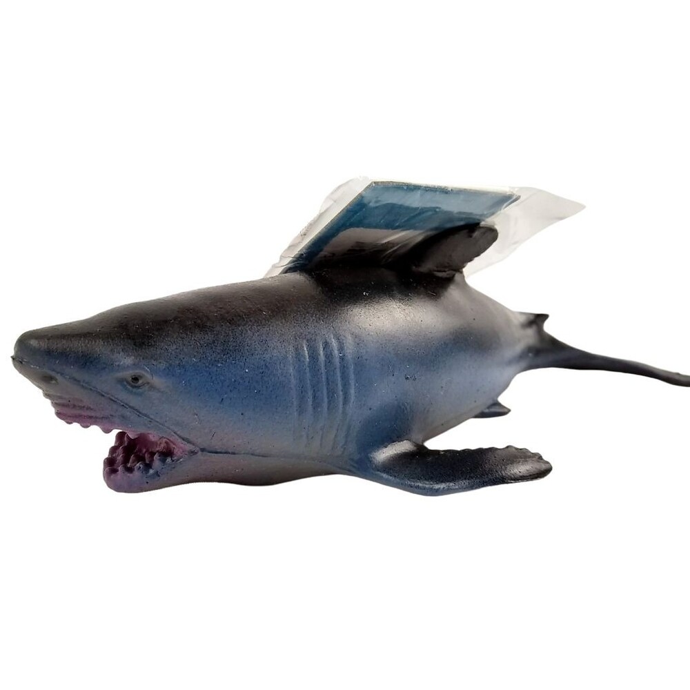 Shark Toy Major Life Like Stretchable Squishy Great White Beaded Blip Ocean Blue